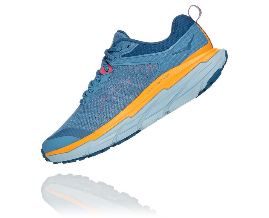 Chaussure Trail Hoka One One Challenger Atr 6 Femme - Bleu - YQN-538726